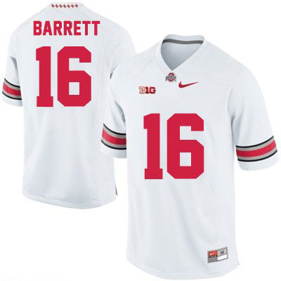 Ohio State Buckeyes Men's J.T. Barrett #16 White Authentic Nike College NCAA Stitched Football Jersey GG19H81NL